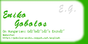 eniko gobolos business card